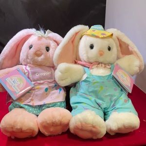 Hallmark crayola bunny and company girl, boy bunny
